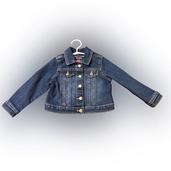 2t dark blue denim jacket by the children’s place like new - Picture 1 of 3